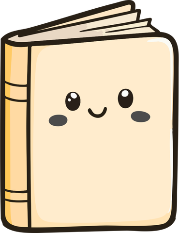The Adnouce Reader mascot, a smiling book